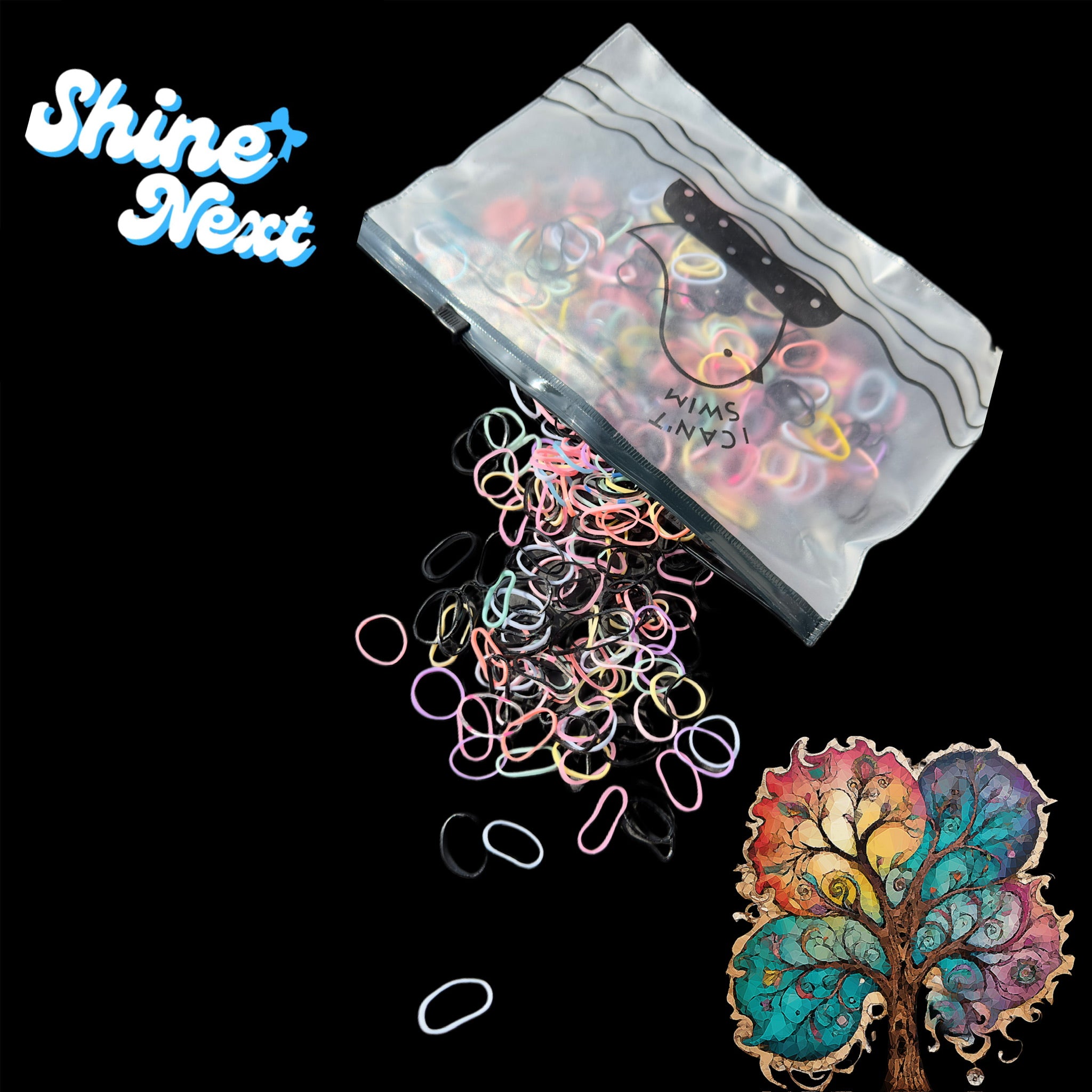 Stylish Hair Rubber Bands Pouch